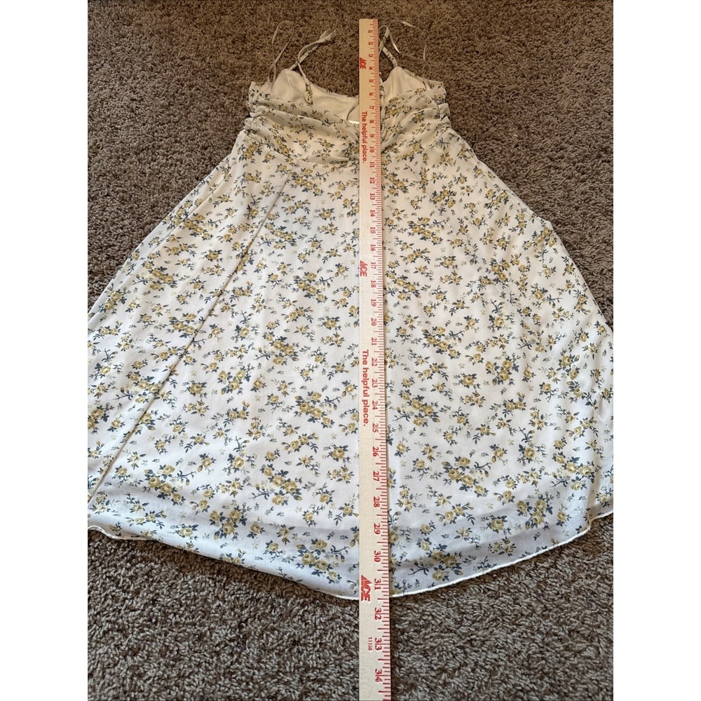 KIRIOUS LOS ANGELES blue and white floral‎ spaghetti strap mini dress Size Small - Picture 6 of 6